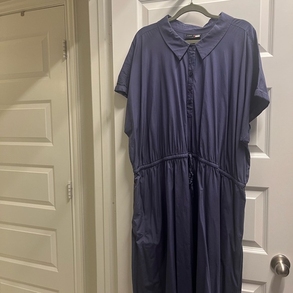 Lane Bryant Women's Midi Dress in Chambray Blue - Picture 2 of 4